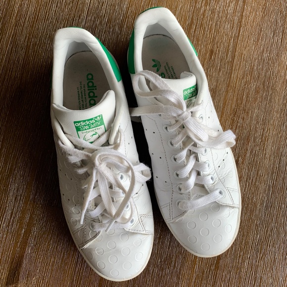 SOLD adidas Stan Smith Debossed Polka Dot Sneaker - Picture 4 of 6